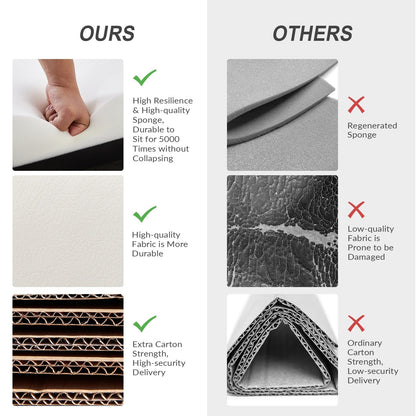 Poltrona reclinabile girevole a dondolo manuale in similpelle moderna Esteban con schienale alto, set da 2