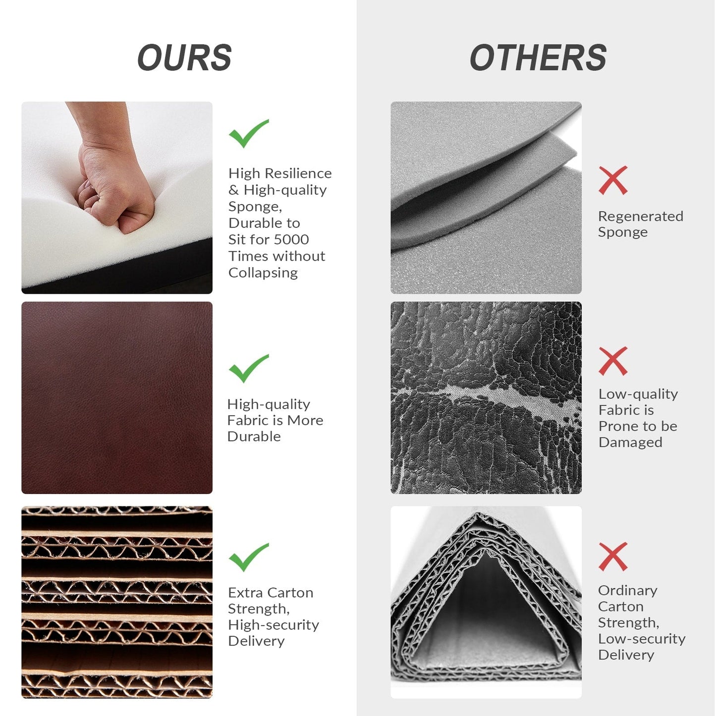 Poltrona reclinabile girevole a dondolo manuale in similpelle moderna Esteban con schienale alto, set da 2