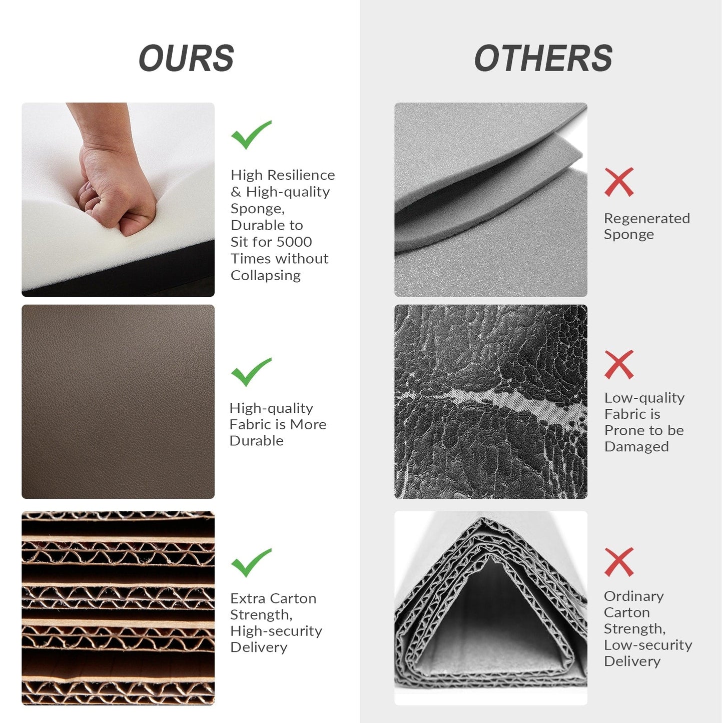 Poltrona reclinabile girevole a dondolo manuale in similpelle moderna Esteban con schienale alto, set da 2