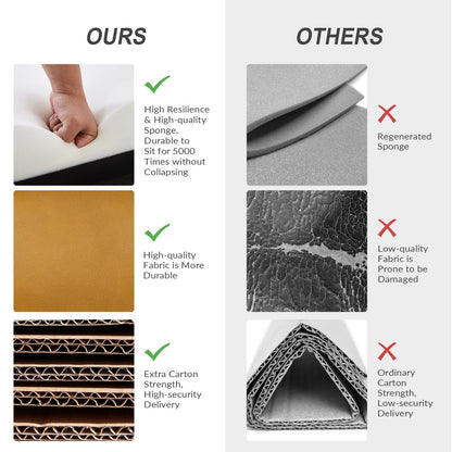 Poltrona reclinabile girevole a dondolo manuale in similpelle moderna Esteban con schienale ad alette