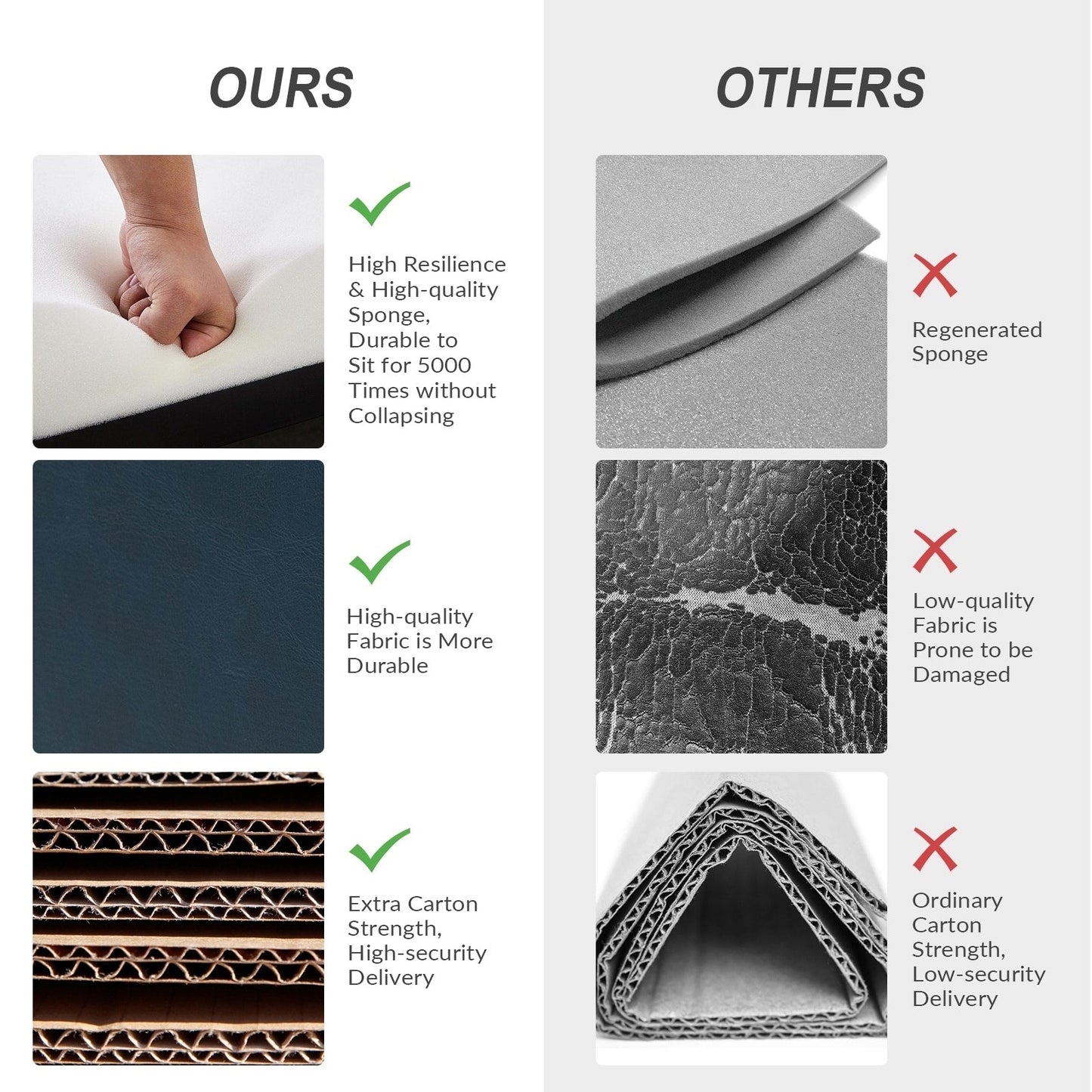 Poltrona reclinabile girevole a dondolo manuale in similpelle moderna Esteban con schienale ad alette