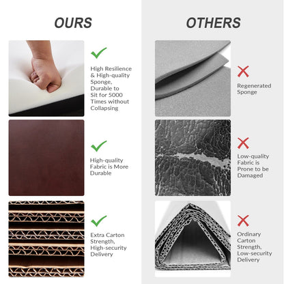 Poltrona reclinabile girevole a dondolo manuale in similpelle moderna Esteban con schienale ad alette