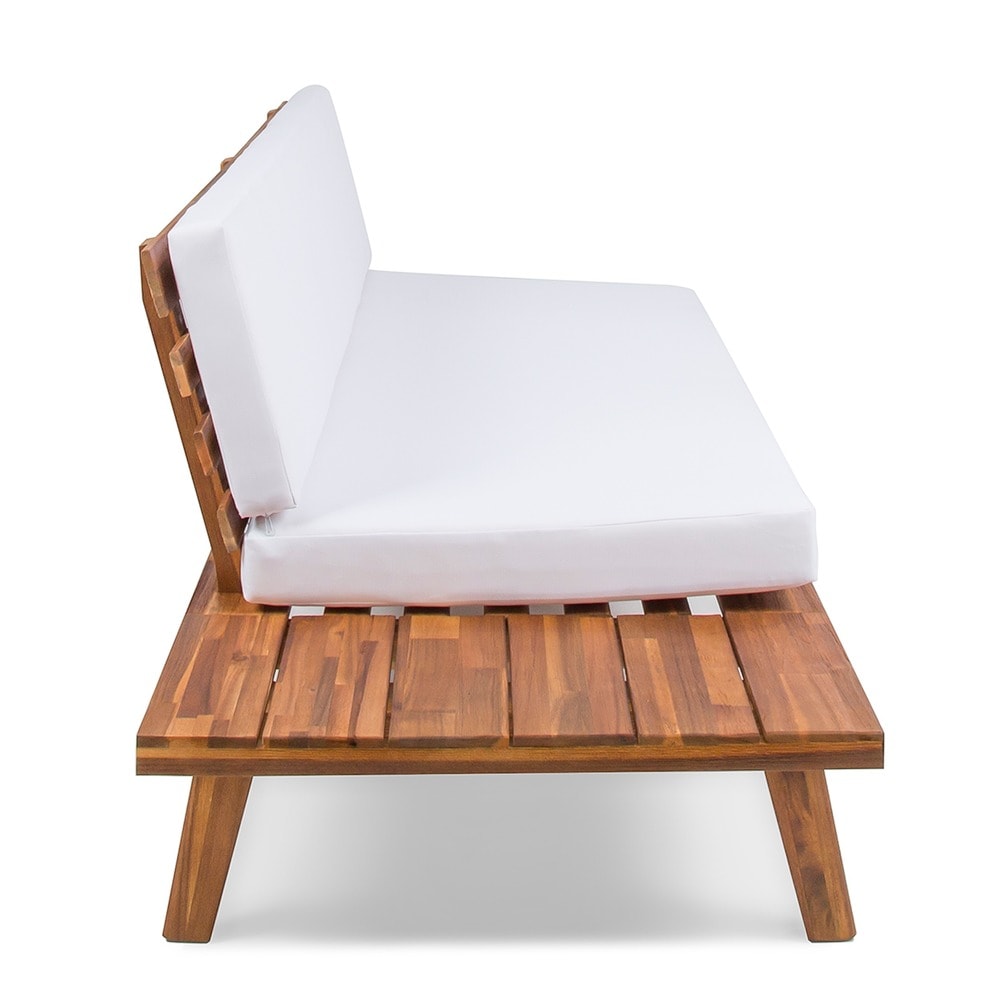 Christopher Knight Home Eulah Divano minimalista in legno e tessuto con lato sinistro