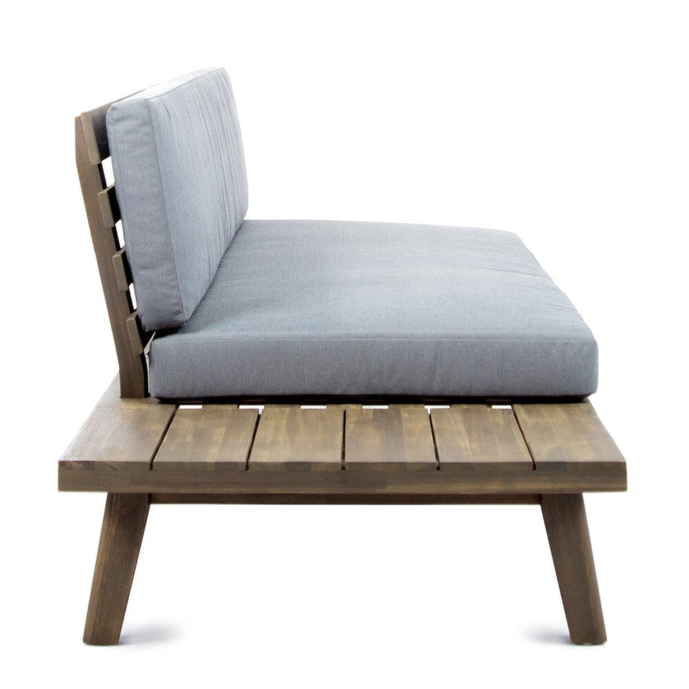 Christopher Knight Home Eulah Divano minimalista in legno e tessuto con lato sinistro