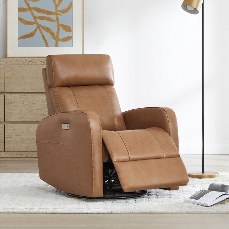 Poltrona reclinabile a dondolo girevole Rowan Power Swivel Glider