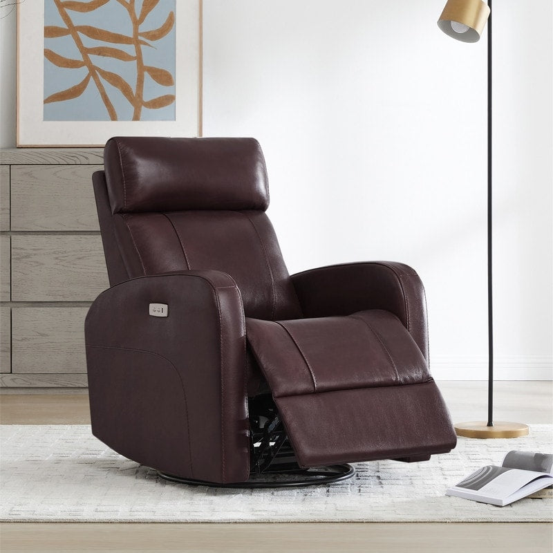 Poltrona reclinabile a dondolo girevole Rowan Power Swivel Glider