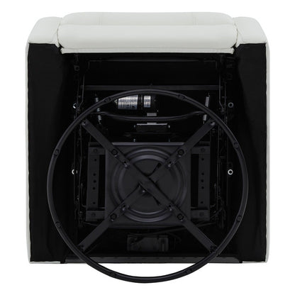 Poltrona reclinabile a dondolo girevole Rowan Power Swivel Glider