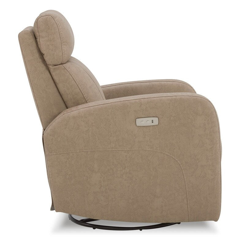 Poltrona reclinabile a dondolo girevole Rowan Power Swivel Glider