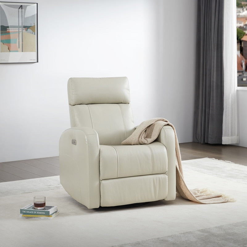 Poltrona reclinabile a dondolo girevole Rowan Power Swivel Glider