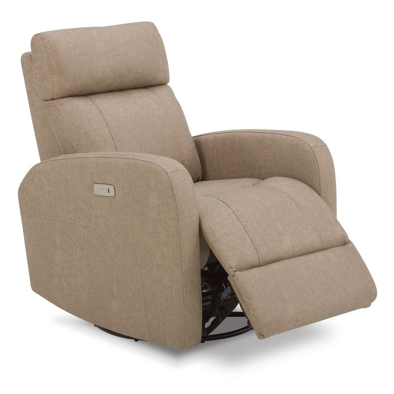 Poltrona reclinabile a dondolo girevole Rowan Power Swivel Glider