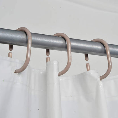 Anelli per tenda da doccia Evideco, ganci in plastica (set da 12)