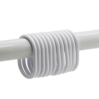 Anelli per tenda da doccia Evideco, ganci in plastica (set da 12)