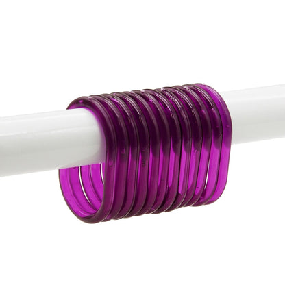 Anelli per tenda da doccia Evideco, ganci in plastica (set da 12)