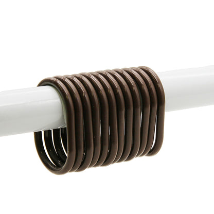 Anelli per tenda da doccia Evideco, ganci in plastica (set da 12)