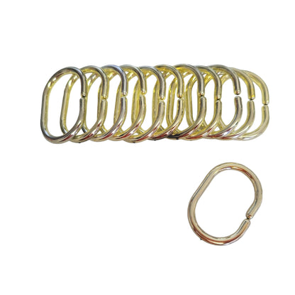 Anelli per tenda da doccia Evideco, ganci in plastica (set da 12)