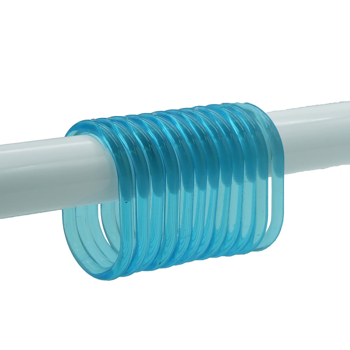 Anelli per tenda da doccia Evideco, ganci in plastica (set da 12)