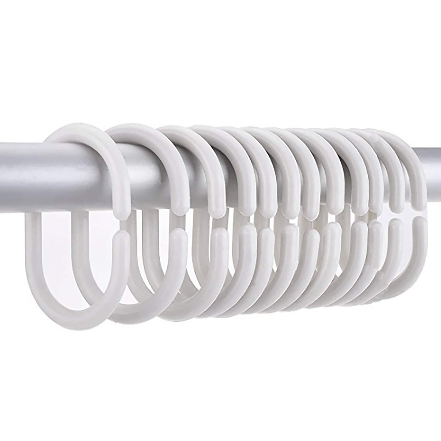 Anelli per tenda da doccia Evideco, ganci in plastica (set da 12)