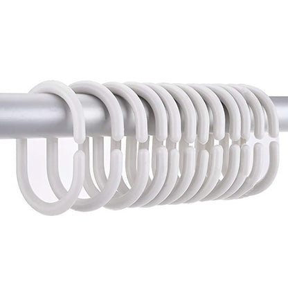 Anelli per tenda da doccia Evideco, ganci in plastica (set da 12)