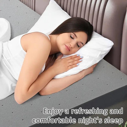 Coprimaterasso extra rigido Queen da 3 pollici - Coprimaterasso in schiuma rigida ad alta densità, certificato CertiPUR-US