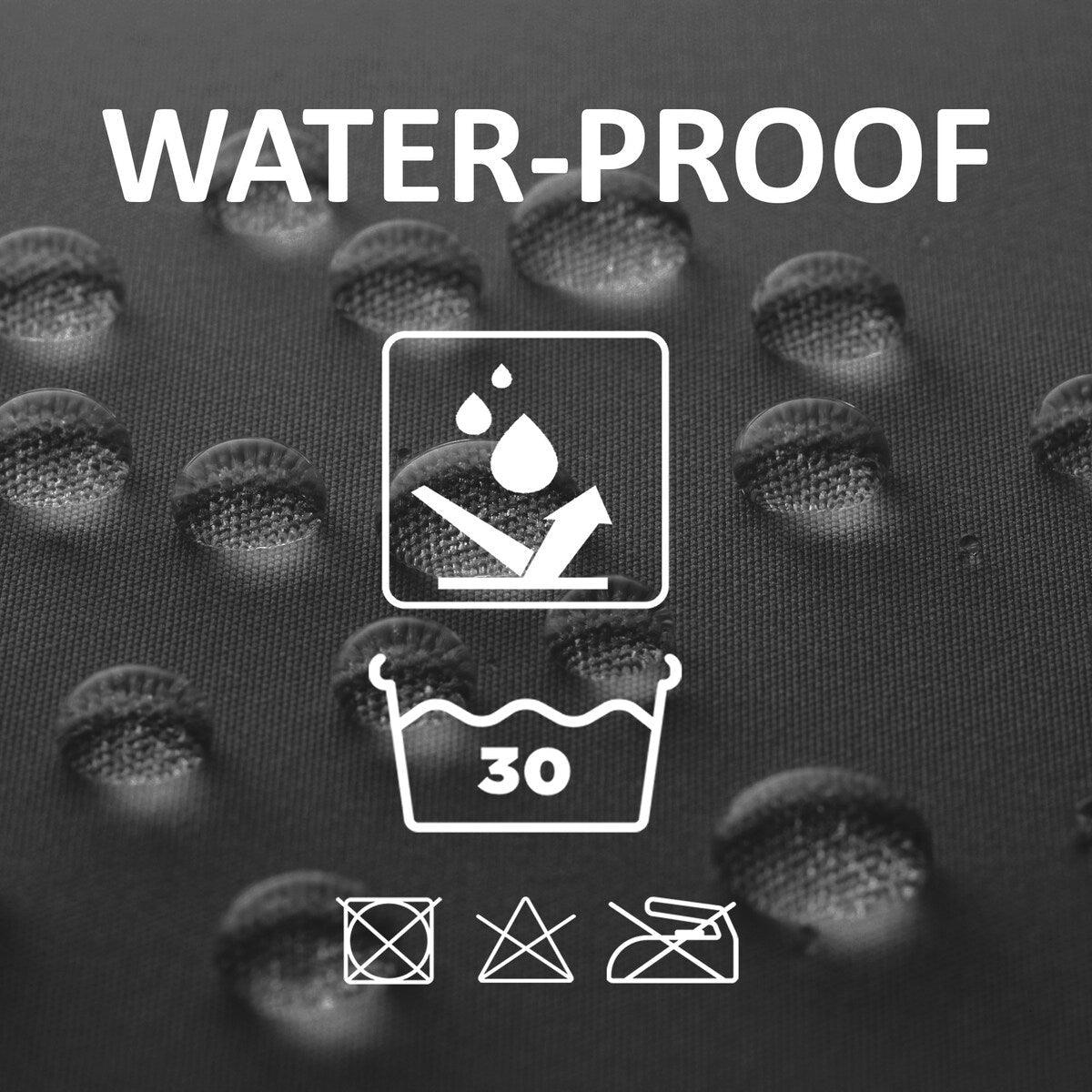 Tenda da doccia extra lunga in poliestere, 12 anelli, 79L x 71W