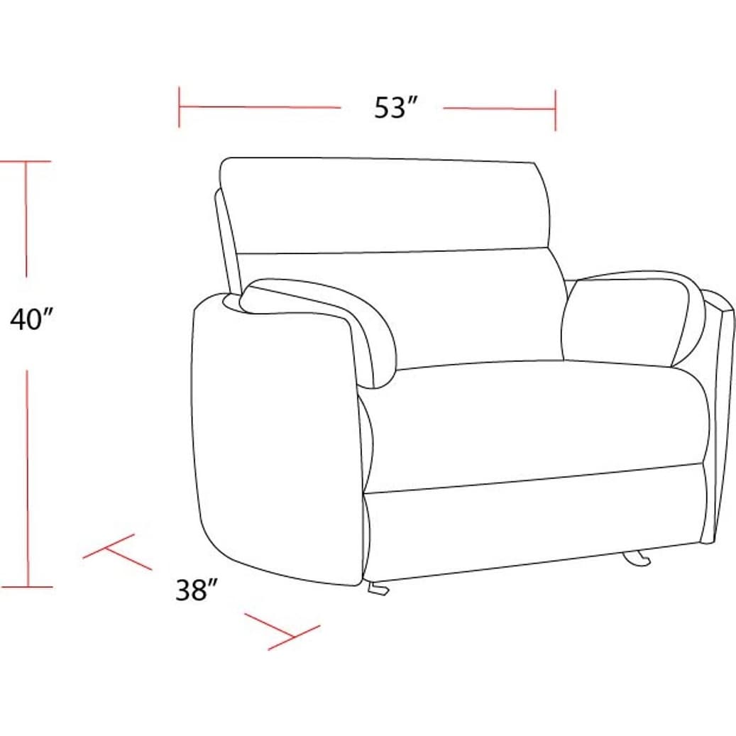 Poltrona reclinabile Fairview Home Extra Wide Power Glider