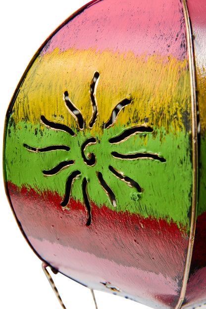 Decoro - Mongolfiera In Ferro Porta Tea Light Misura Grande