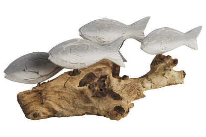 Pesce - Branco Pesci Grigi Su Tronco