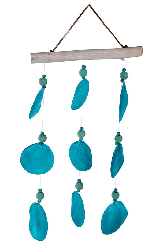Suoni del Vento - 3 Fili Madreperla Turchese Su Tronchetto