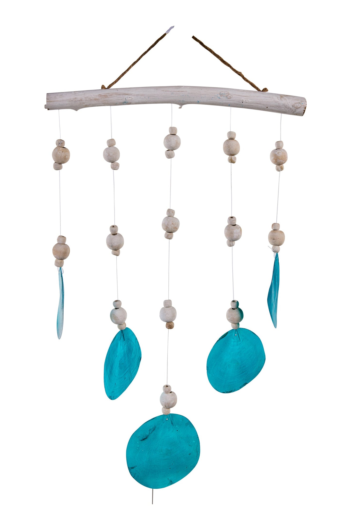 Suoni del Vento - Legnetto Con 5 Fili Palline Legno E Madreperla