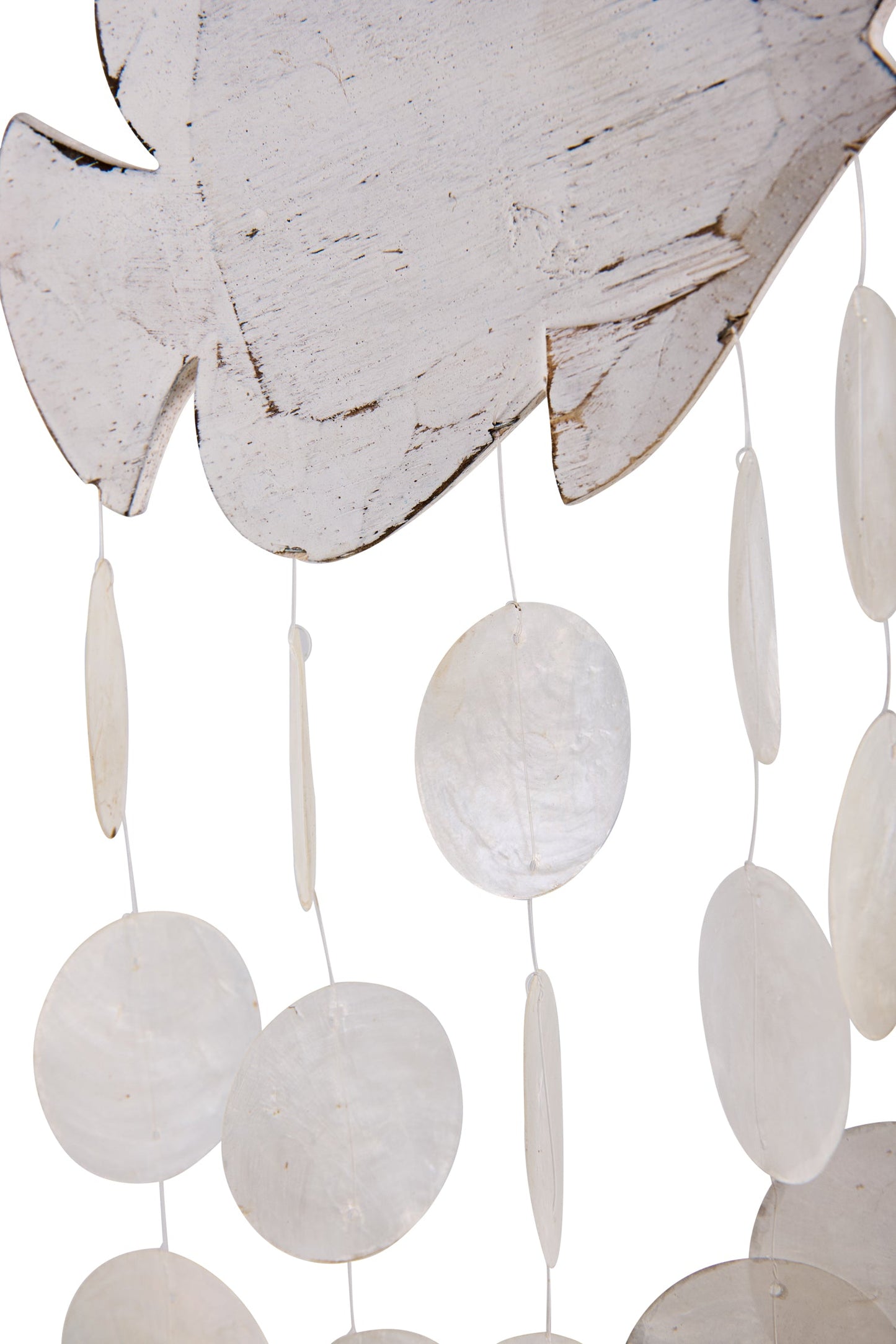 Suoni del vento - Pesce Bianco 5 Fili Madreperla Semplice