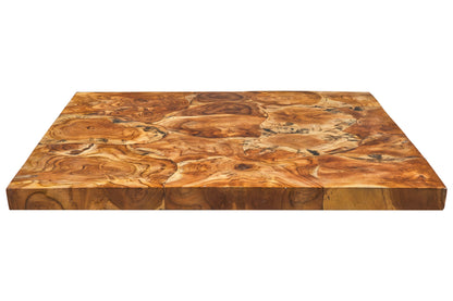 Artigiano - Piano Quadrato Legni Assemblati In Teak 80X80