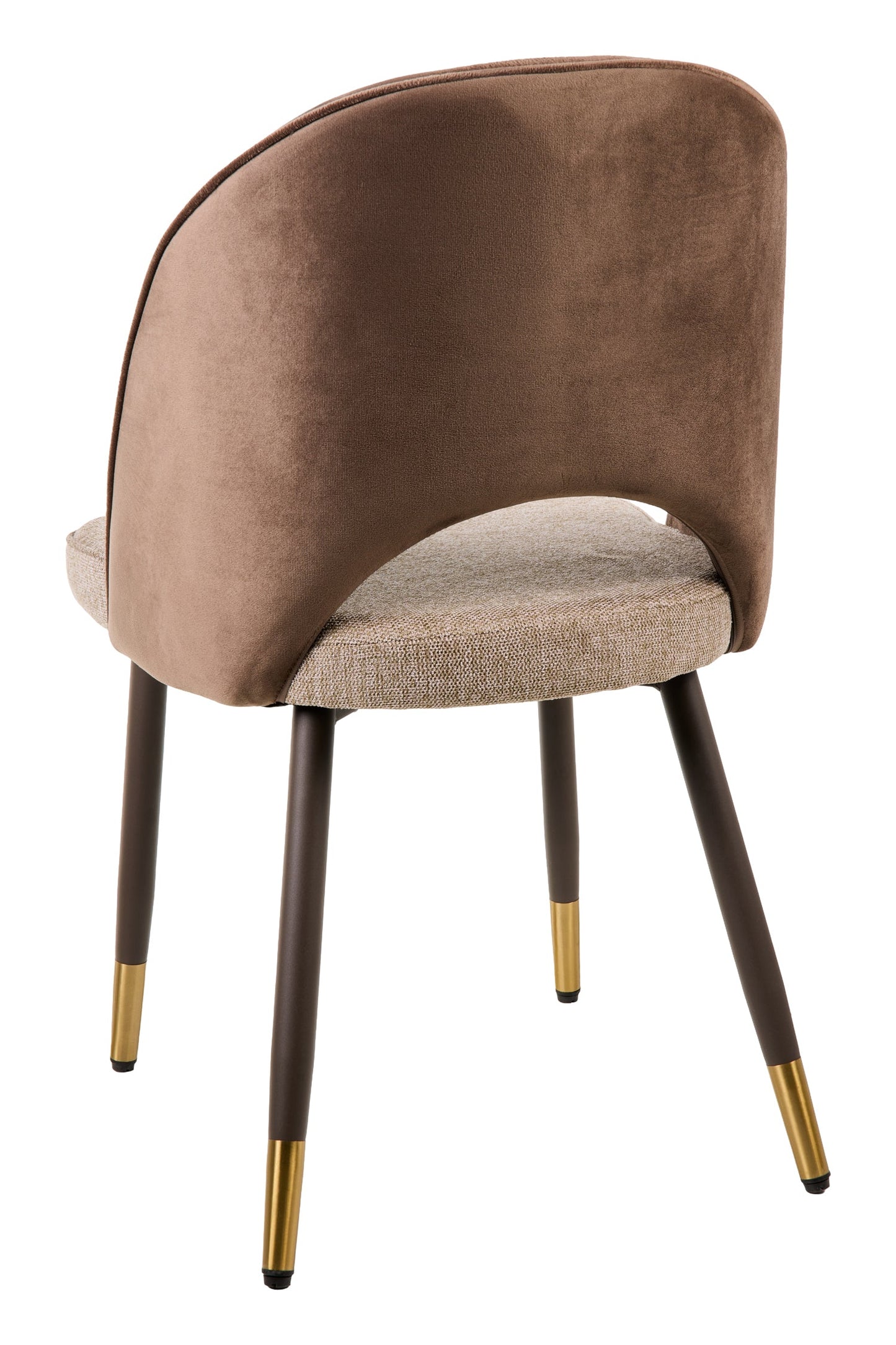 Alessandra - Sedia Tessuto E Velluto Tonalita Marrone