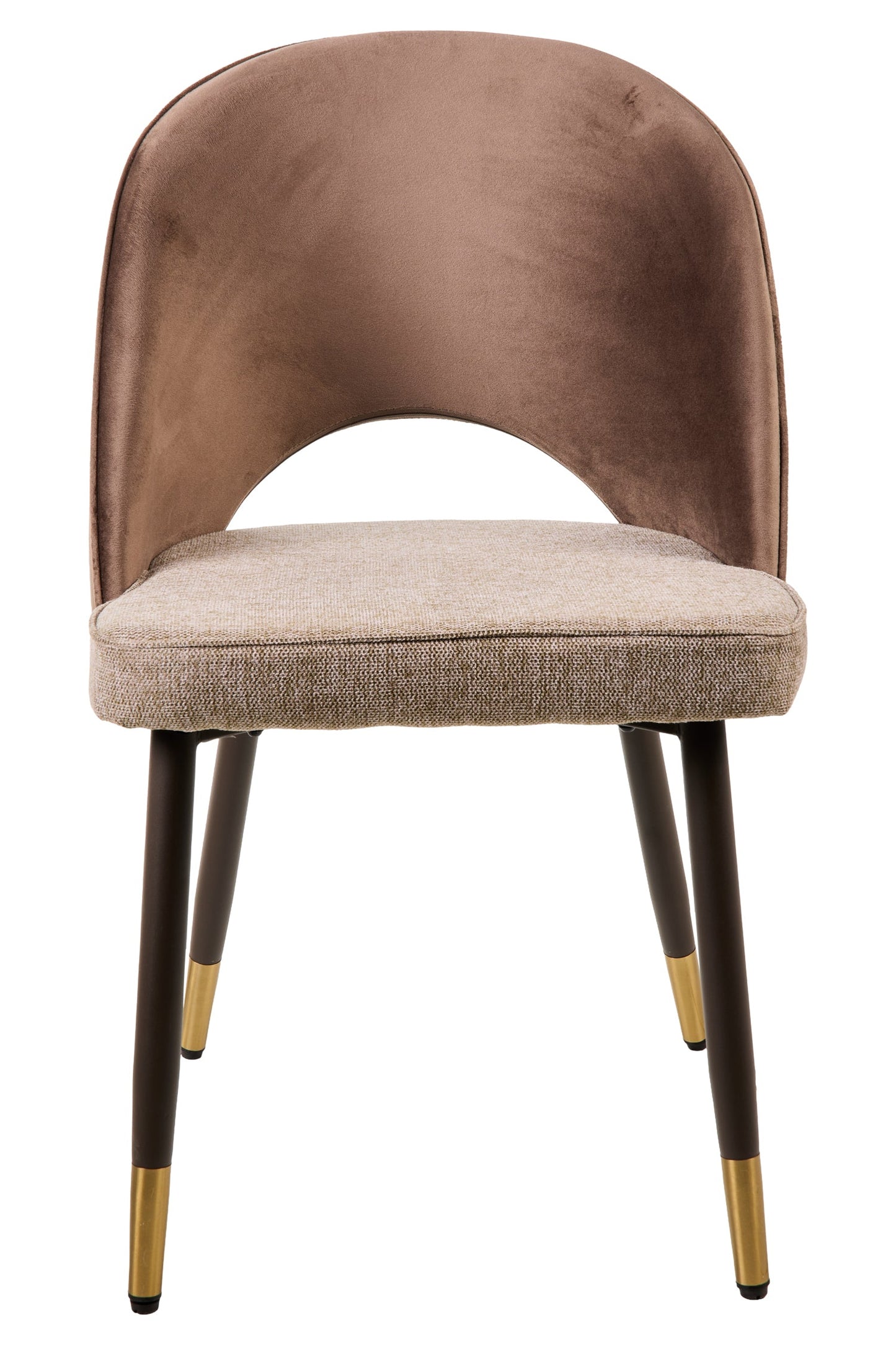 Alessandra - Sedia Tessuto E Velluto Tonalita Marrone