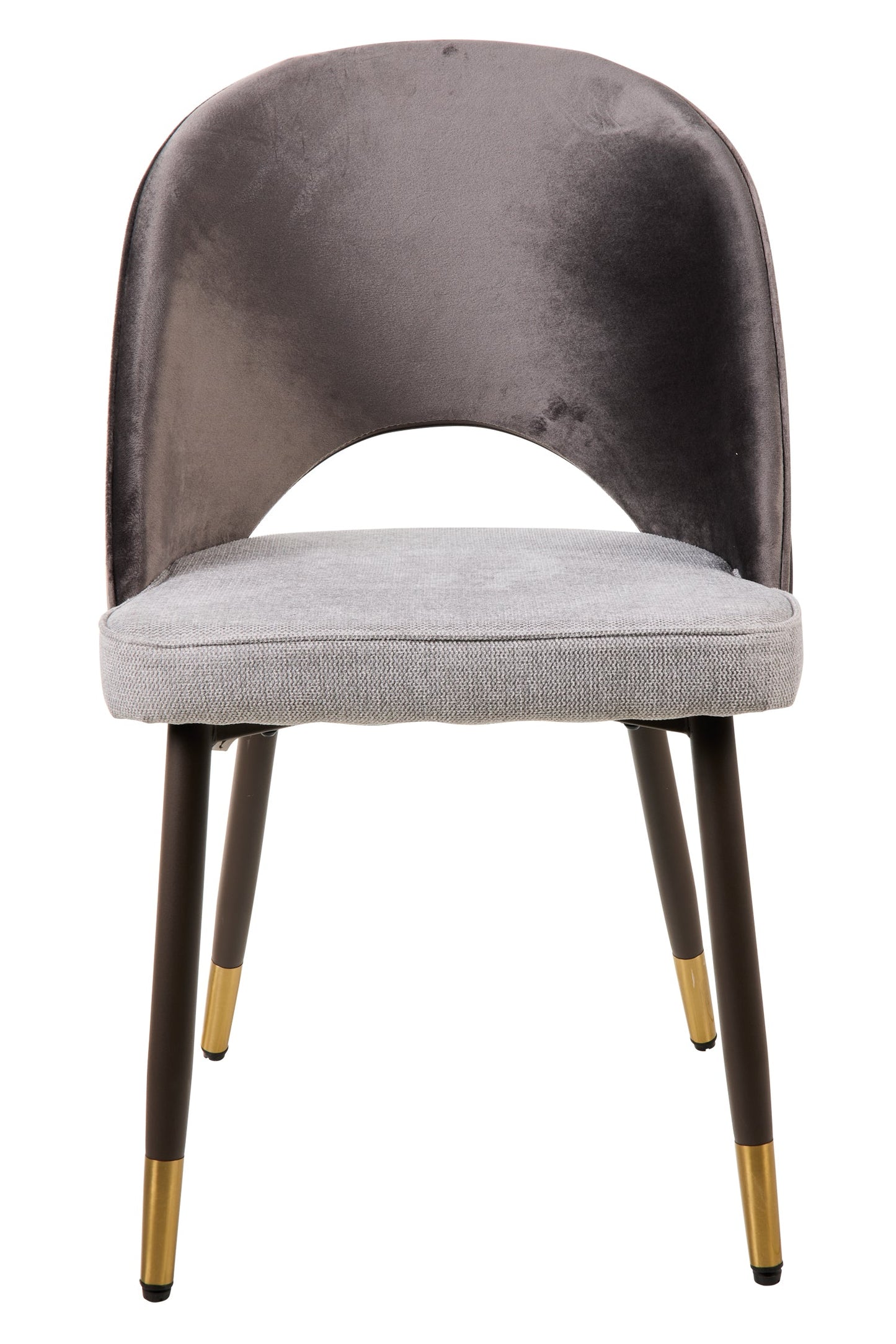 Alessandra - Sedia Tessuto E Velluto Tonalita Grigia