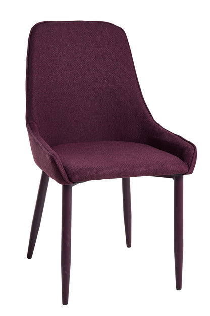 Margaret - Sedia Monocolore Rosso Vino