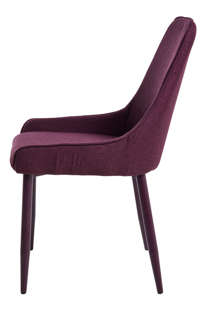 Margaret - Sedia Monocolore Rosso Vino