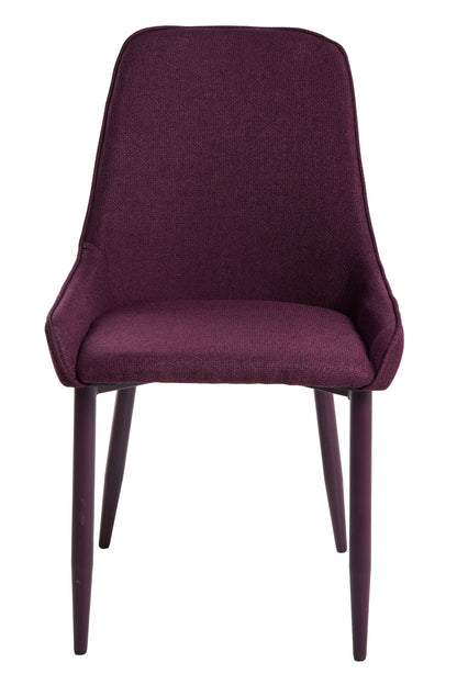 Margaret - Sedia Monocolore Rosso Vino