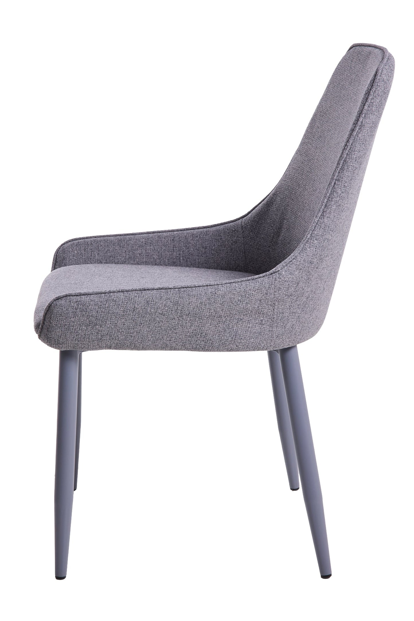 Margaret - Sedia Monocolore Grigio Sale E Pepe