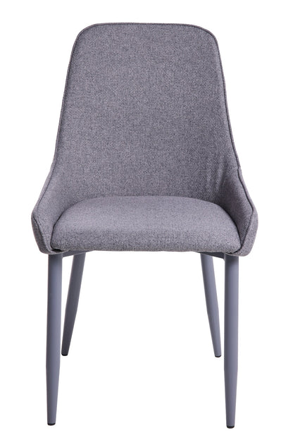 Margaret - Sedia Monocolore Grigio Sale E Pepe