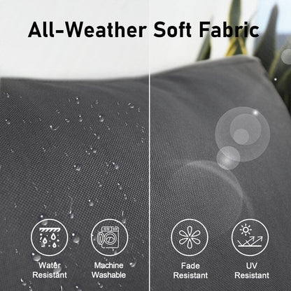 FINCATI Set di 13 divani componibili in vimini per esterni con poltrona