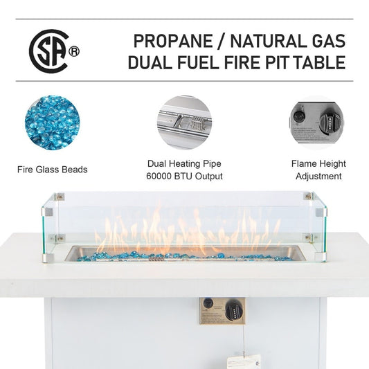 Set di divani componibili moderni per patio in alluminio bianco FINCATI con cuscino