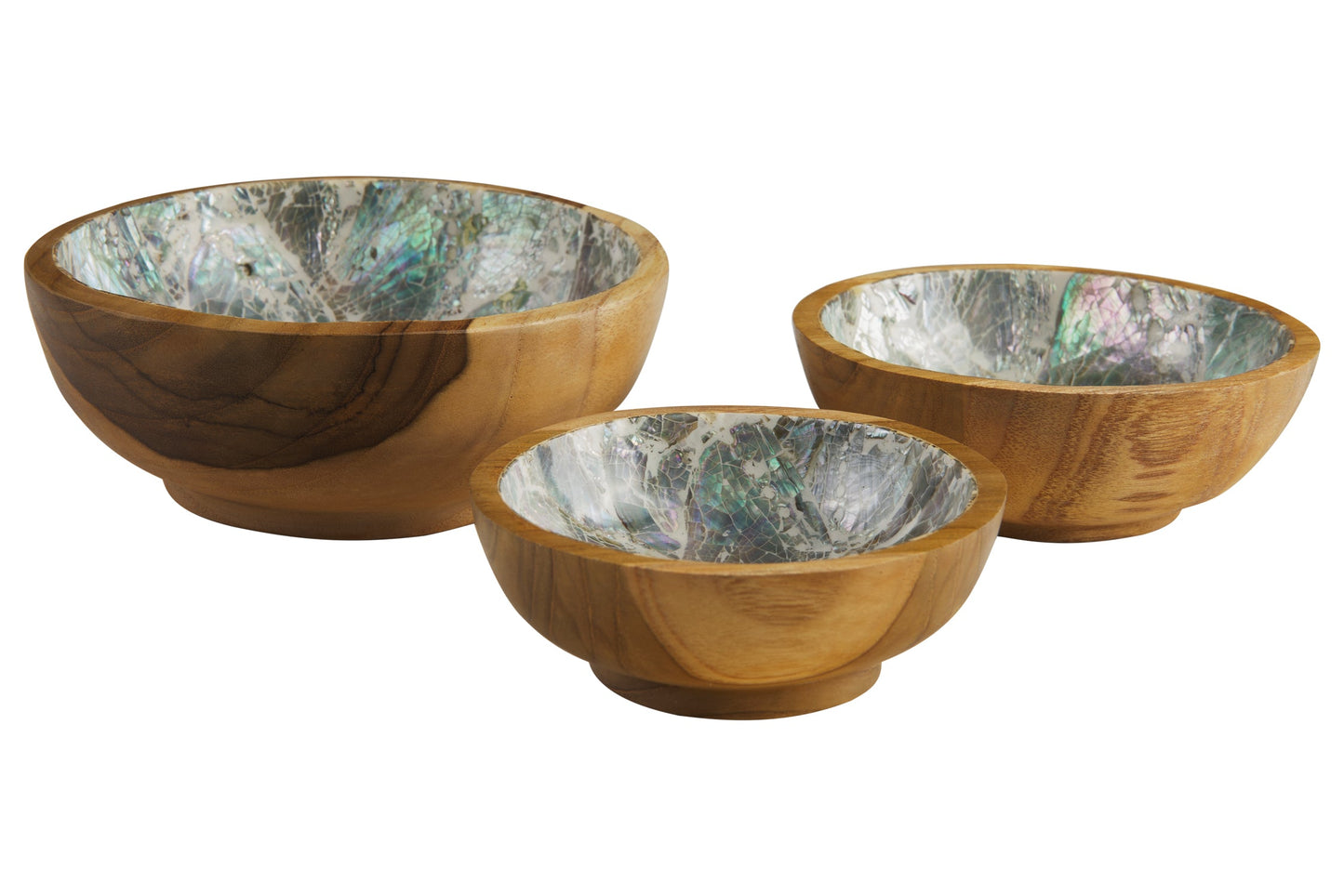 Barista - Ciotoline Set 1/3 Legno E Abalone