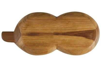 Bartender - Ciotola Legno Doppia Forma Legume Con Abalone