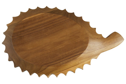 Bartender - Ciotola Legno Sagoma Frutto Durian Con Abalone