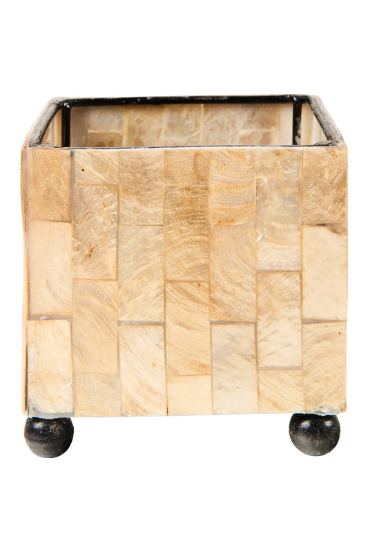 Pershendetie - Porta Candele Capiz Quadrato