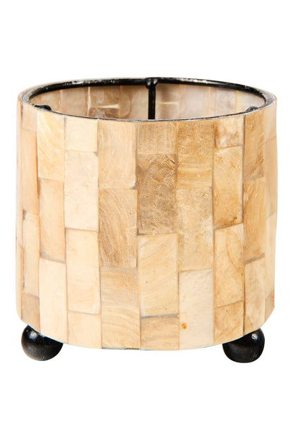 Pershendetie - Porta Candele Capiz Tondo