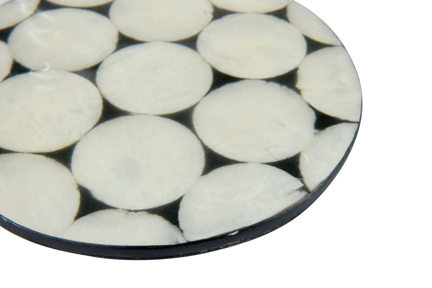 Sottopentola In Resina Bianco E Nero