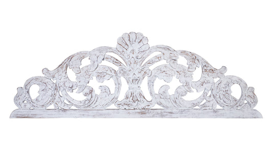 Foglia - Testata Matrimoniale In Legno Sbiancato