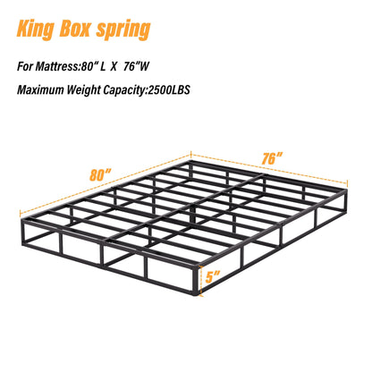 Molla in metallo a basso profilo da 5 pollici, struttura robusta con copertura grigia