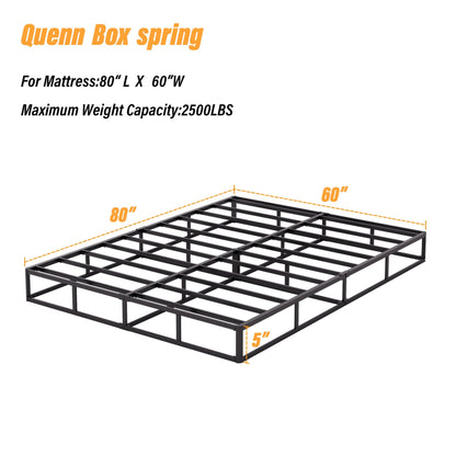 Molla in metallo a basso profilo da 5 pollici, struttura robusta con copertura grigia